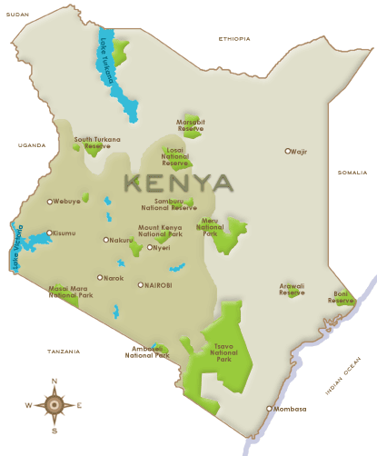 Map of Kenya