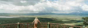 Ngorongoro Crater private safari aerial view caldera Tanzania – Glitzy Safaris
