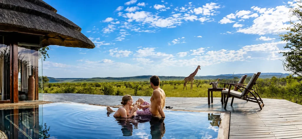 Couple watching sunset on a Tanzania private safari – Glitzy Safaris