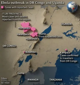 Ebola outbreak Tanzania travel safety update showing health screening and prevention measures 